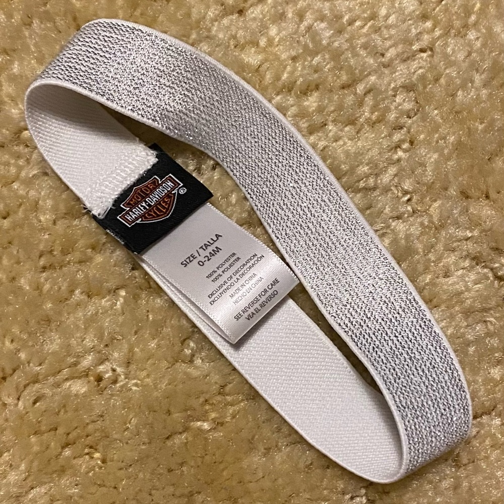 Infant Harley Davison headband